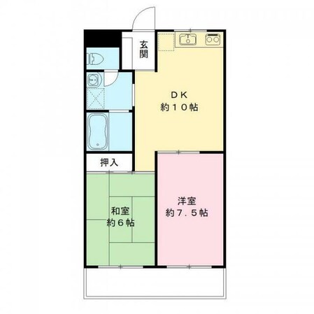 サニーハイム東出口の物件間取画像